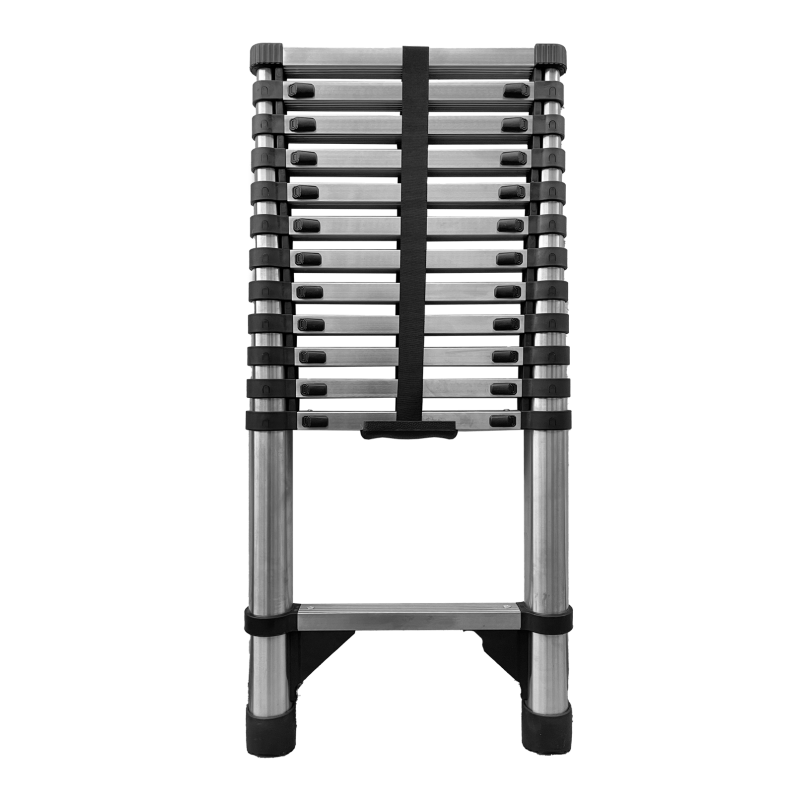 Teleskopleiter aus Stahl 13 Stufen 3,8m