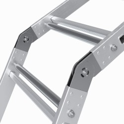 Elektrischer Dachdeckeraufzug aus Aluminium mit Seilwinde und Transportschlitten