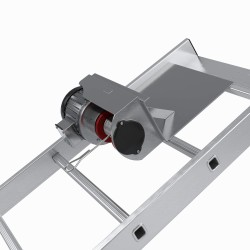 Elektrischer Dachdeckeraufzug aus Aluminium mit Seilwinde und Transportschlitten