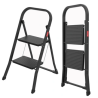 Klapptritt 2 Stufen Schwarz