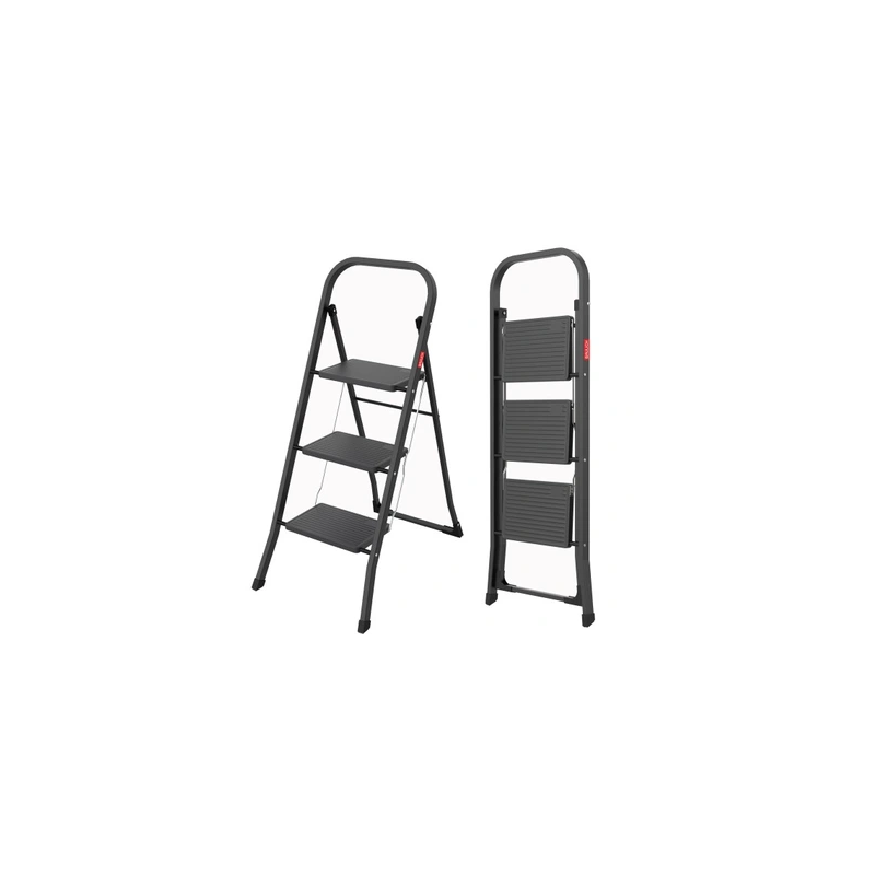 Klapptritt 3 Stufen schwarz