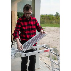 Stahlarbeitsplattform für Leiter 4x3