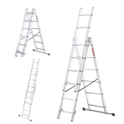 Aluminium-Mehrzweckleiter 3x6 150 Kg