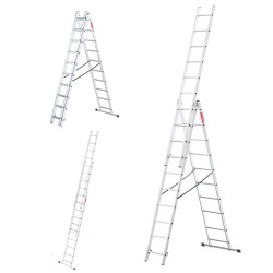 Aluminium-Mehrzweckleiter 3x10 150 Kg