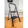 Klapptritt 2 Stufen Schwarz