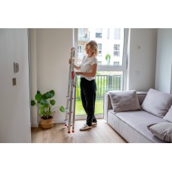 Haushaltsleiter aus Aluminium einseitig begehbar 4 Stufen 125 kg