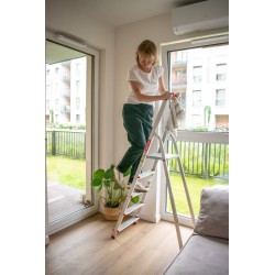 Haushaltsleiter aus Aluminium einseitig begehbar 5 Stufen 125 kg
