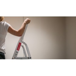 Haushaltsleiter aus Aluminium einseitig begehbar 5 Stufen 125 kg