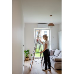 Haushaltsleiter aus Aluminium, einseitig, 6 Stufen 125 kg