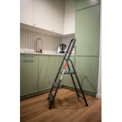 Stahlleiter 3 Stufen 125 Kg HOME