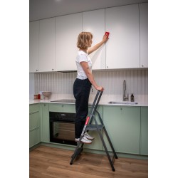 Stahlleiter 3 Stufen 125 Kg HOME