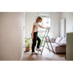 Stahlleiter 3 Stufen 125 Kg HOME