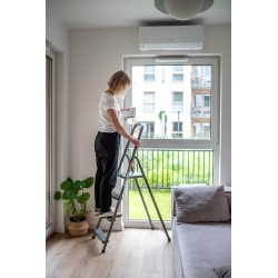 Stahlleiter 4 Stufen 125 Kg HOME