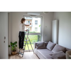 Stahlleiter 4 Stufen 125 Kg HOME