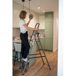 Stahlleiter 5 Stufen 125 Kg HOME