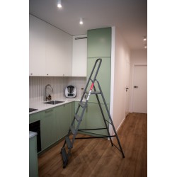 Stahlleiter 6 Stufen 125 Kg HOME