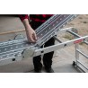 Aluminiumgelenkleiter 4x3 mit Arbeitsplattform HOME