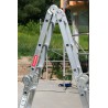 Aluminiumgelenkleiter 4x3 mit Arbeitsplattform HOME