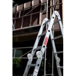 Multifunktionale Alu-Gelenkleiter 4x3 BAULICH