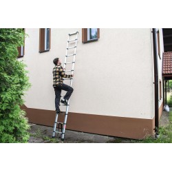 Teleskopleiter aus Aluminium 13 Stufen HOME