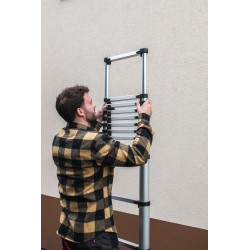 Teleskopleiter aus Aluminium 13 Stufen HOME