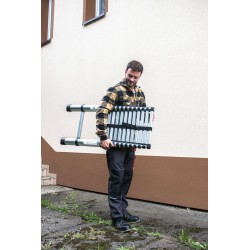 Teleskopleiter aus Aluminium 9 Stufen HOME