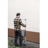 Teleskopleiter aus Aluminium 11 Stufen HOME