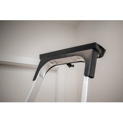 Haushaltsleiter aus Aluminium mit Ablage 4 Stufen