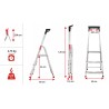 Haushaltsleiter mit Ablage 3 Stufen