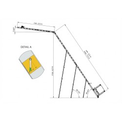 Elektrischer Dachdeckeraufzug mit Wagen für Photovoltaik-Module