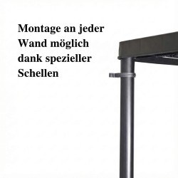 Kunststoffregal schwarz bis zu 250kg