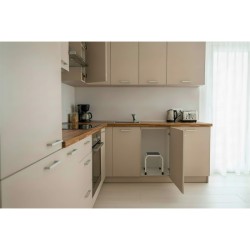 Stahlhocker bis 150kg – Tritthocker mit 1 Stufe HOME