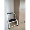 Stahlhocker bis 150kg – Tritthocker mit 2 Stufen HOME