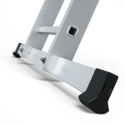 Aluminium-Anlegeleiter 12 Sprossen 150 Kg