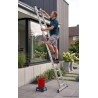 Aluminium-Anlegeleiter 12 Sprossen 150 Kg