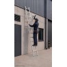 Aluminium-Anlegeleiter 11 Sprossen 150 Kg