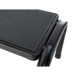 Stahlhocker bis 150 kg – Tritthocker mit 1 Stufe HOME in Schwarz