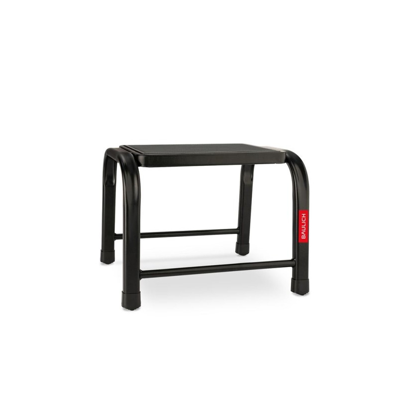Stahlhocker bis 150 kg – Tritthocker mit 1 Stufe HOME in Schwarz