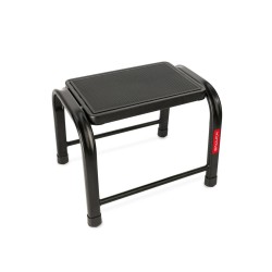 Stahlhocker bis 150 kg – Tritthocker mit 1 Stufe HOME in Schwarz
