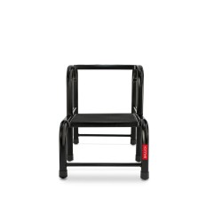 Stahlhocker bis 150 kg – Tritthocker mit 2 Stufen HOME in Schwarz
