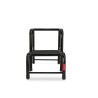 Stahlhocker bis 150 kg – Tritthocker mit 2 Stufen HOME in Schwarz
