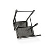 Stahlhocker bis 150 kg – Tritthocker mit 2 Stufen HOME in Schwarz