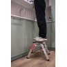 Aluminium-Haushaltsleiter beidseitig begehbar 2 Stufen bis 120 kg