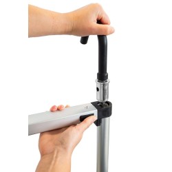 Aluminium-Teleskopleiter 13 Stufen mit Haken HOME