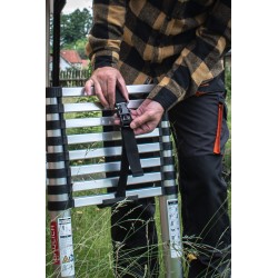 Aluminium-Teleskopleiter 9 Stufen mit Haken HOME