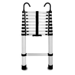 Aluminium-Teleskopleiter 9 Stufen mit Haken HOME