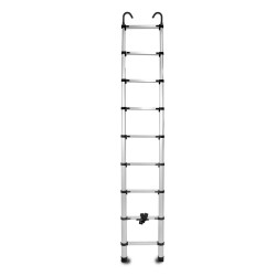 Aluminium-Teleskopleiter 9 Stufen mit Haken HOME