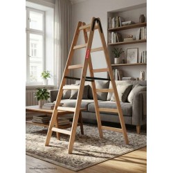 Holzleiter 6 Sprossen 150kg Malerleiter