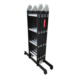 Aluminium-Stahl-Mehrzweckleiter HOME– 4x4 Sprossen