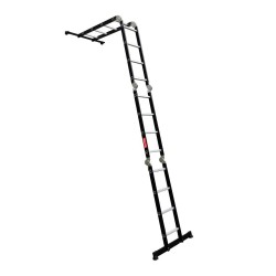 Aluminium-Stahl-Mehrzweckleiter HOME– 4x4 Sprossen